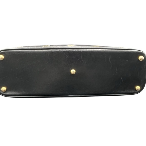 MCM Black Quilted Tote Bag with Gold Accents - Picture 6 of 11